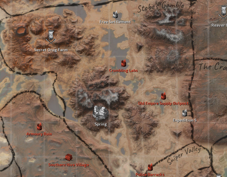 Stobes Gamble Map Locations